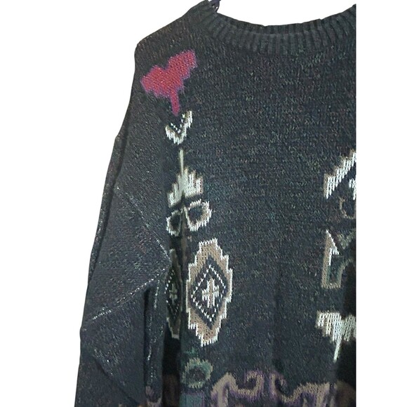 Vintage London Fog Knit Sweater Extra Large Dad Grandpa Holiday Sweater USA Lg - Picture 3 of 8